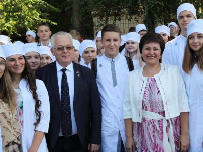 В университете прошла торжественная церемония посвящения в студенты первокурсников